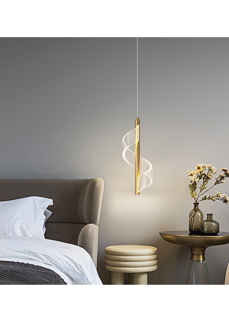 MIXDE Modern Butterfly LED Pendant Light Kitchen Island Gold Dimmable Single Hanging Lamp Ceiling Nordic Gradient Blue Pink Chandelier for Girls Bedroom Dining Room Foyer Staircase Living Room - Image 2