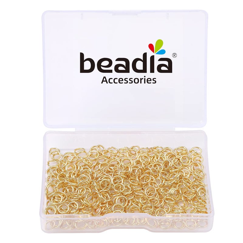 Beadia 14K Gold Plated Jump Rings Non Tarnish 5Mm 400Pcs For Jewelry Making Findings - Image 4