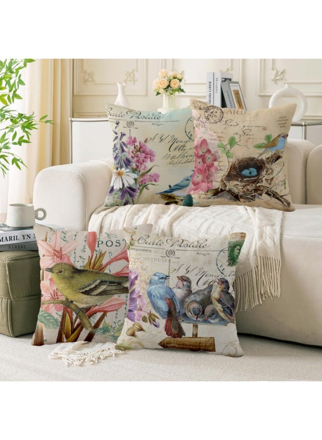 FASHION HOME Set of 4 Cushion Covers Decorative Throw Pillow cases for Living Room Garden Outdoor Décor  - Image 4