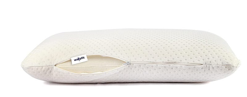 Wakefit Super Soft Sleeping Pillow | Hypoallergenic Plush Foam | 1-Year Warranty | Regular Size 21.5 x 13.7 x 5 inches | White | Pack of 1 - Image 5