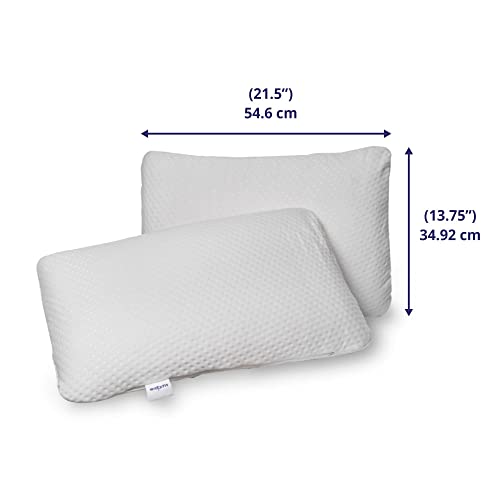Wakefit Super Soft Sleeping Pillow | Hypoallergenic Plush Foam | 1-Year Warranty | Regular Size 21.5 x 13.7 x 5 inches | White | Pack of 1 - Image 4