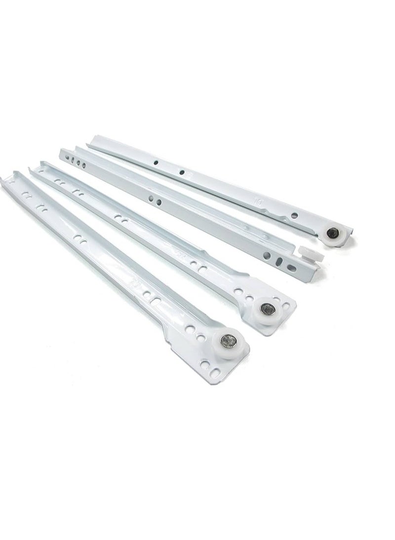 KNP KNP Roller Wheel Cabinet Drawer White colour Perfect for repairing or upgrading drawer systems - Image 1