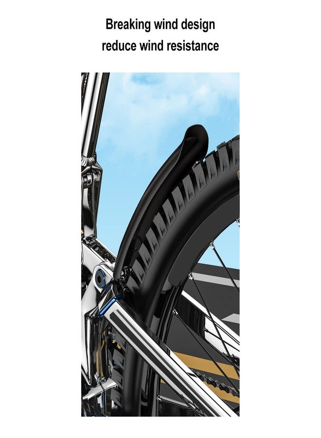 EVTSCAN 2Pcs Mountain Bike Fender Set Universal Lengthened Hard Shell Plastic and Resin Bike Mud Guards for Outdoor Riding - Image 2