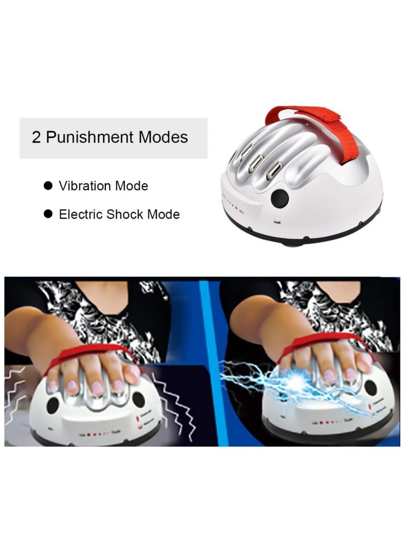 Micro Electric Shocking Lie Detector Tricky Novelty Game Interesting Polygraph Test Truth Or Dare Party Game Console , White