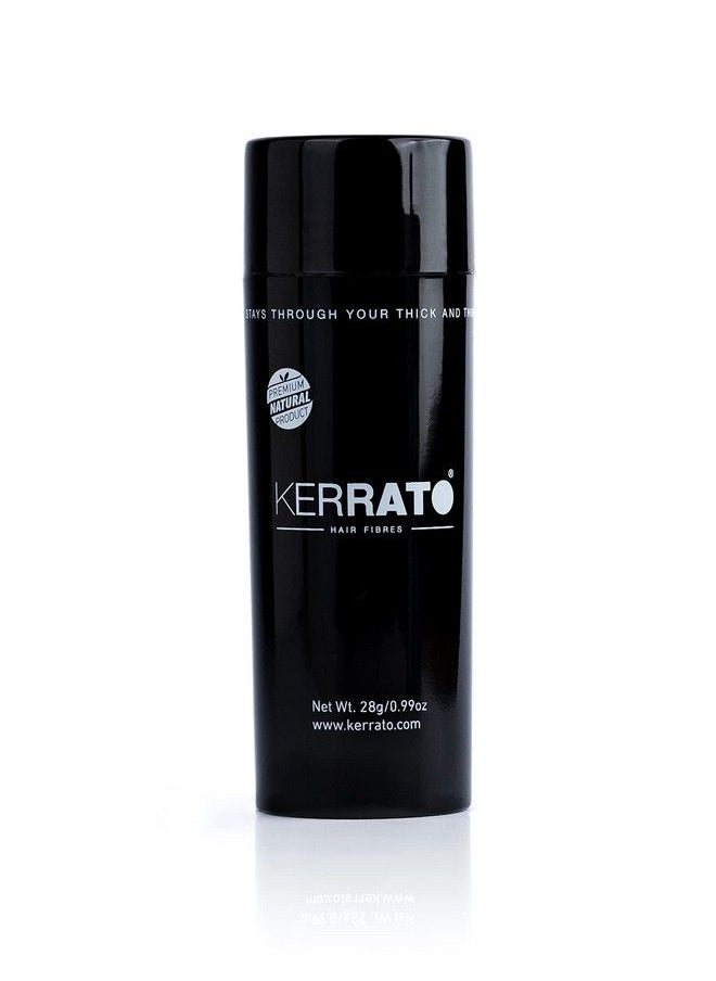 KERRATO HAIR FIBRES - For Thinning Hair (Natural Black) Natural 28G Conceals Hair Loss In 10 Seconds Natural Hair Thickener & Fibre For Thin Hair For Men & Women - Image 1