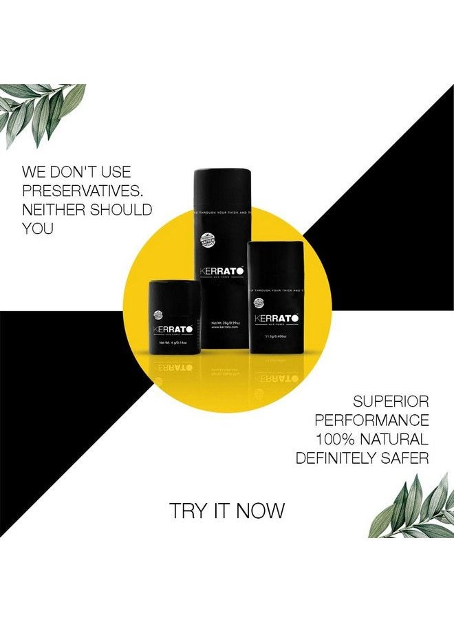 KERRATO HAIR FIBRES - For Thinning Hair (Natural Black) Natural 28G Conceals Hair Loss In 10 Seconds Natural Hair Thickener & Fibre For Thin Hair For Men & Women - Image 1