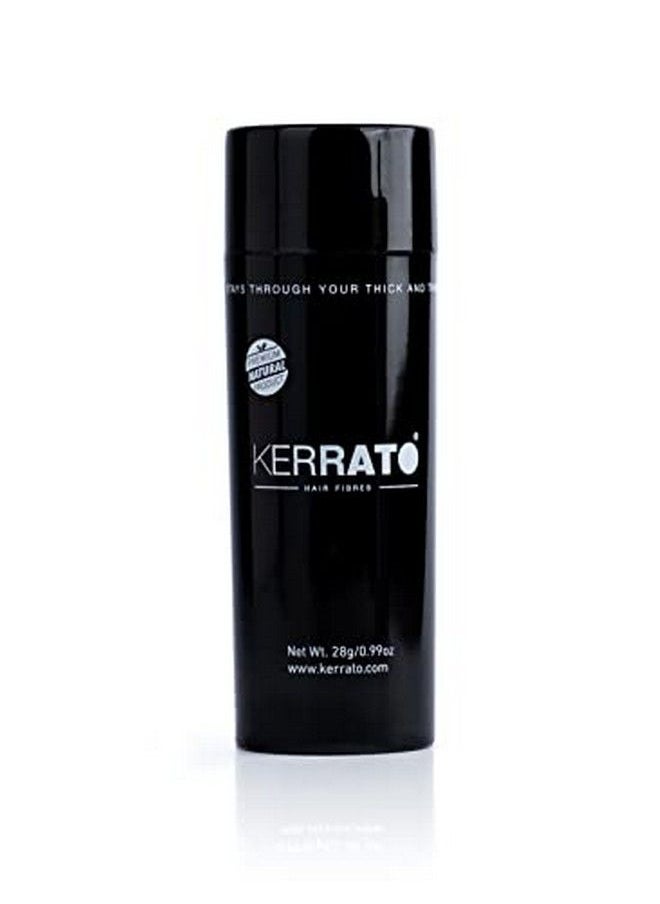 KERRATO HAIR FIBRES - For Thinning Hair (Natural Black) Natural 28G Conceals Hair Loss In 10 Seconds Natural Hair Thickener & Fibre For Thin Hair For Men & Women - Image 1