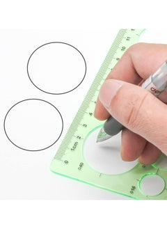 Oasisgalore 3PCS Circle Geometry Templates - Geometric Rulers for Drawing & Drafting (3 Styles)  - Image 5