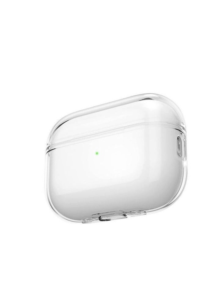 Shockproof Cover With Lanyard For Apple AirPods Pro Charging Case (Crystal Clear) - Image 1
