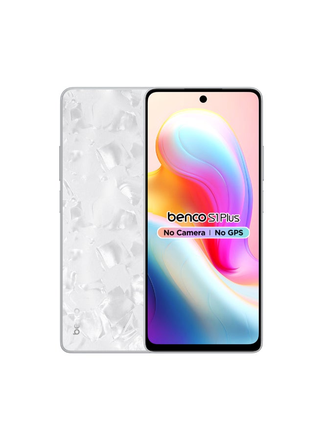 benco S1 Plus Dual SIM Moon White 8+8GB RAM 256GB 4G LTE No Camera and No GPS - Middle East Version - Image 1