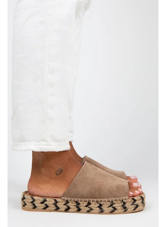 Galena Women's Genuine Leather Single-Strap Vizon Slipper.