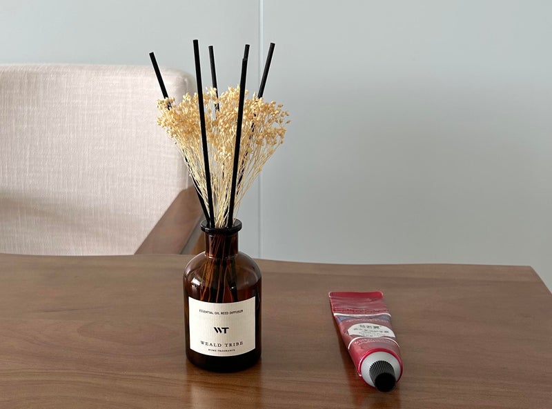 Weald Tribe Reed Diffuser Set For Bathroom Air Fresheners  Oil Diffuser Sticks | Vanilla Whiskey Scent 4.0 Fl Oz Home Fragrance With Sticks Defusers | House Bedroom Office Shelf Decor - Image 3