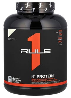 Rule One Proteins R1 Protein Powder Drink Mix Vanilla Creme 5.03 lb (2.28 kg) 