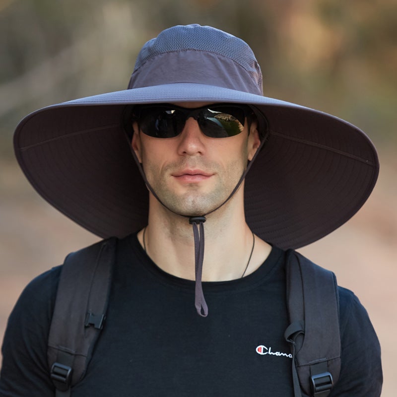 Waterproof Outdoor Sun Hat for Men, Wide Brim Fisherman Hat, Foldable Travel Hat - Image 2