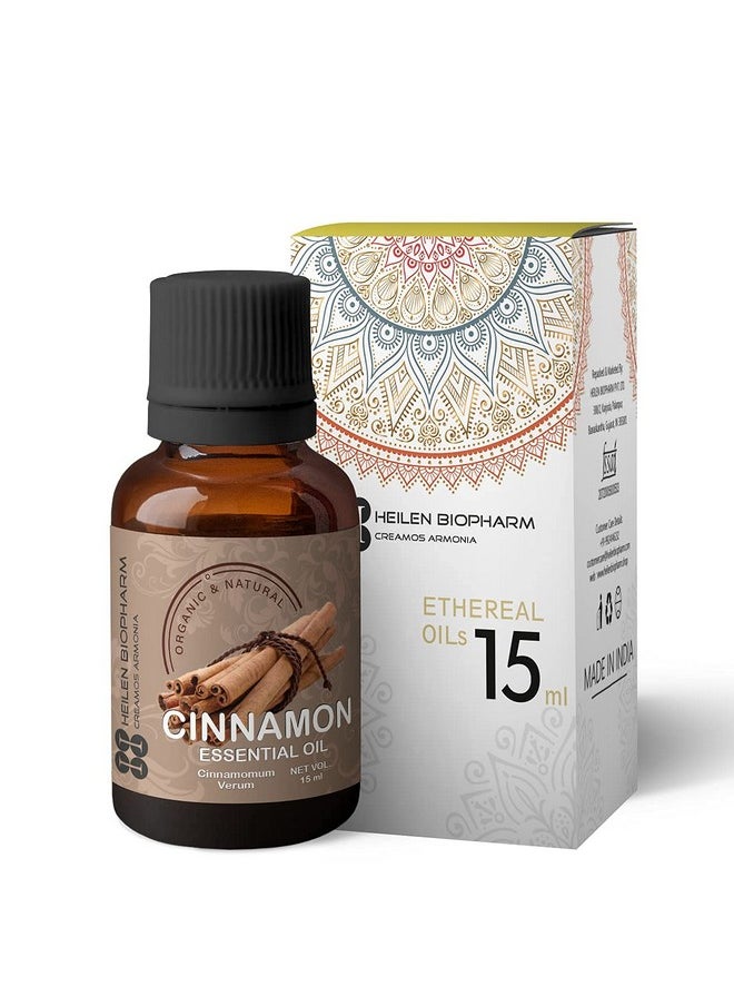 Heilen Biopharm Cinnamon Essential Oils - 15 Ml Per Bottle Pack Of 1, For Aromatherapy & Digestive Support  - Image 2