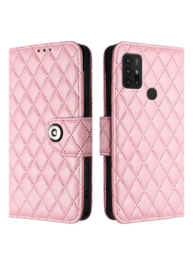 اس-توب جراب لهاتف Motorola Moto G30 / G10 / G20 جراب هاتف جلدي قلاب بملمس معيني مع حبل - Image 2