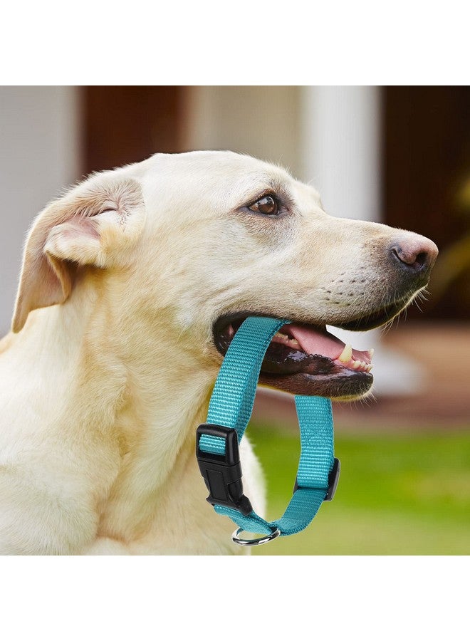 Perthlin 9 Pieces Adjustable Dog Collar for Animal, Soft Nylon Pets Puppy Collar with Quick Release Buckle Holder Bulk for Dogs Walking Running Training(Medium,Retro Colors) - Image 5