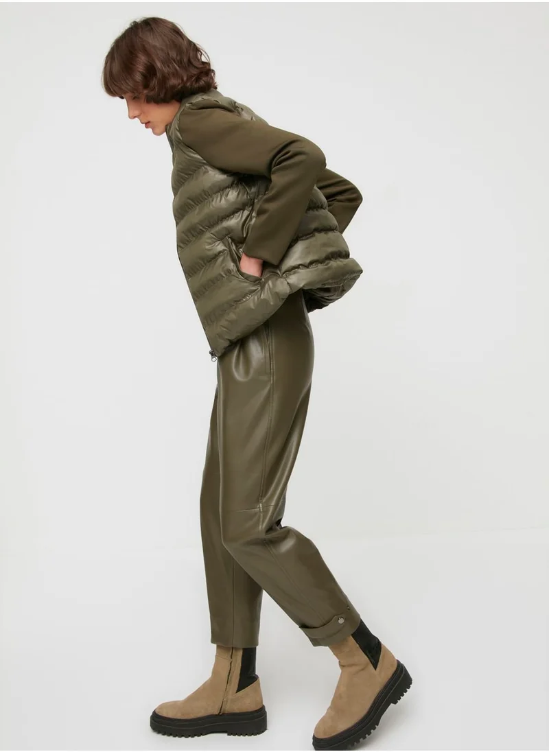 trendyol Pocket Detail Quilted Coat