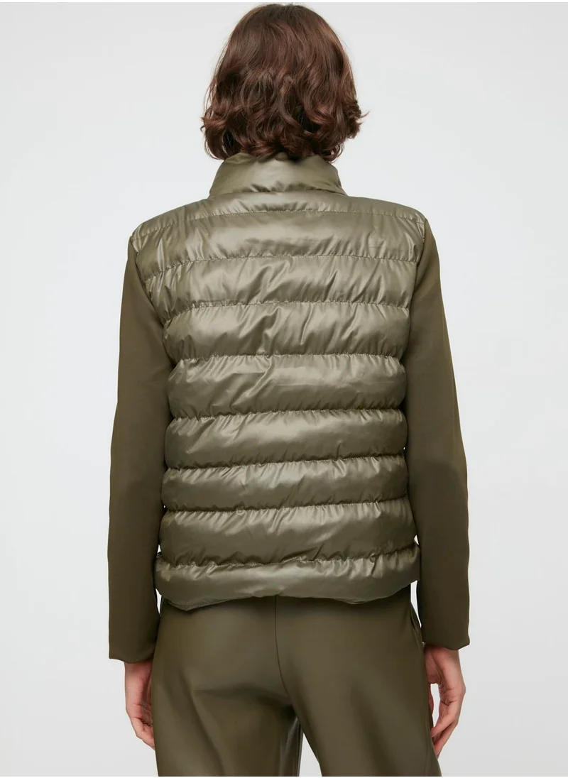 trendyol Pocket Detail Quilted Coat