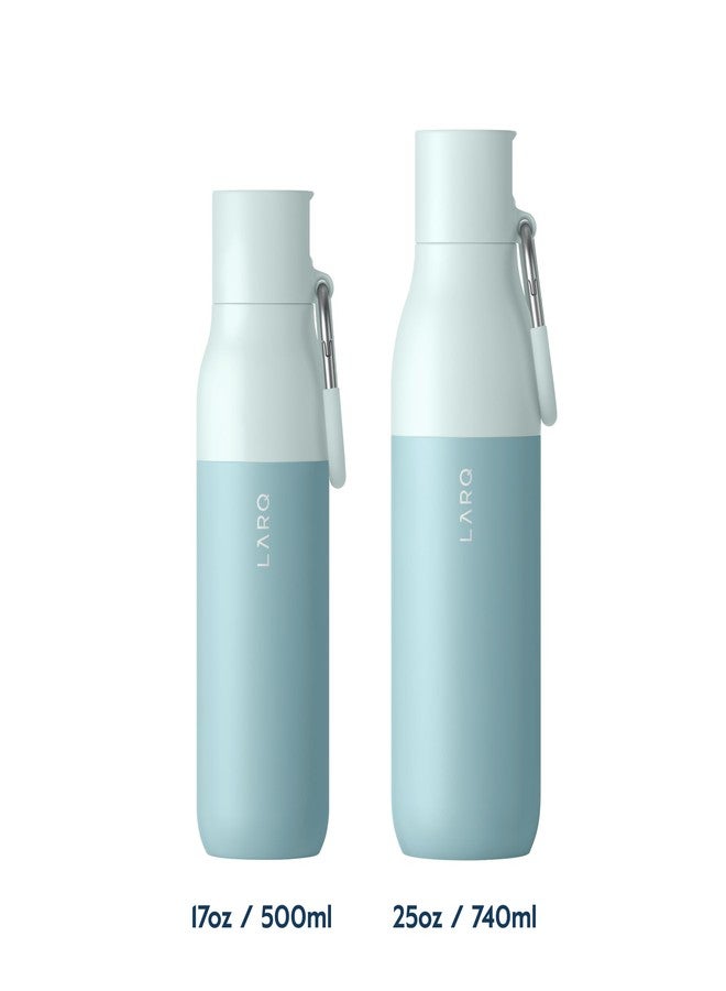 لارك زجاجة مياه لارك فليب توب سعة 25 أونصة - معزولة من الفولاذ المقاوم للصدأ مع شفاطة | ترمس، خالية من مادة BPA | قابلة لإعادة الاستخدام للرياضة، النادي الرياضي، والسفر | تحافظ على برودة المشروبات لمدة 24 ساعة، بنكهة النعناع البحري - Image 2