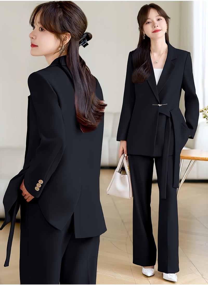 KUYING New Fashionable Women's Slim Fit Suit Set  - Image 1