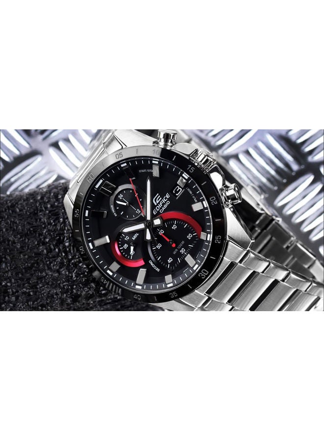 EDIFICE CASIO Stainless Steel Chronograph Watch EFR-571DB-1A1VUDF - Image 2