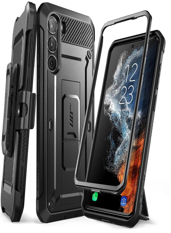 سوبكيس جراب SUPCASE [سلسلة Unicorn Beetle Pro] مصمم لهاتف Samsung Galaxy S23 Plus 5G (إصدار 2023)، جراب متين مزدوج الطبقات يغطي كامل الجسم مع مسند، بدون واقي شاشة مدمج - أسود - Image 1