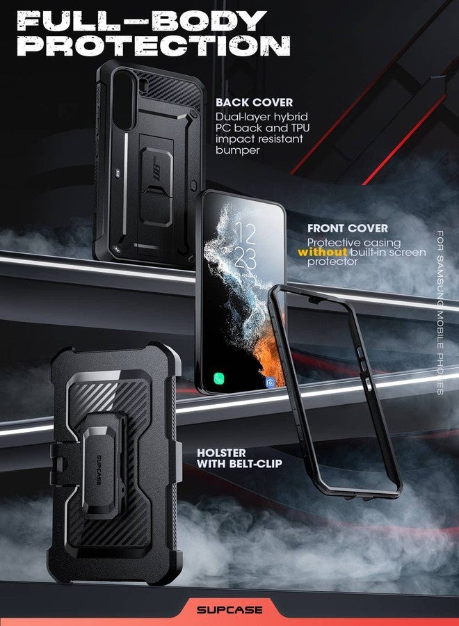 سوبكيس جراب SUPCASE [سلسلة Unicorn Beetle Pro] مصمم لهاتف Samsung Galaxy S23 Plus 5G (إصدار 2023)، جراب متين مزدوج الطبقات يغطي كامل الجسم مع مسند، بدون واقي شاشة مدمج - أسود - Image 5