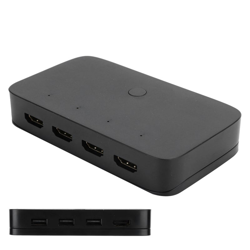 HDMI KVM Switcher Box 4 Port Computer Host 4-in-1-out 4K HD USB Sharing Printer Mouse 401H - Image 5