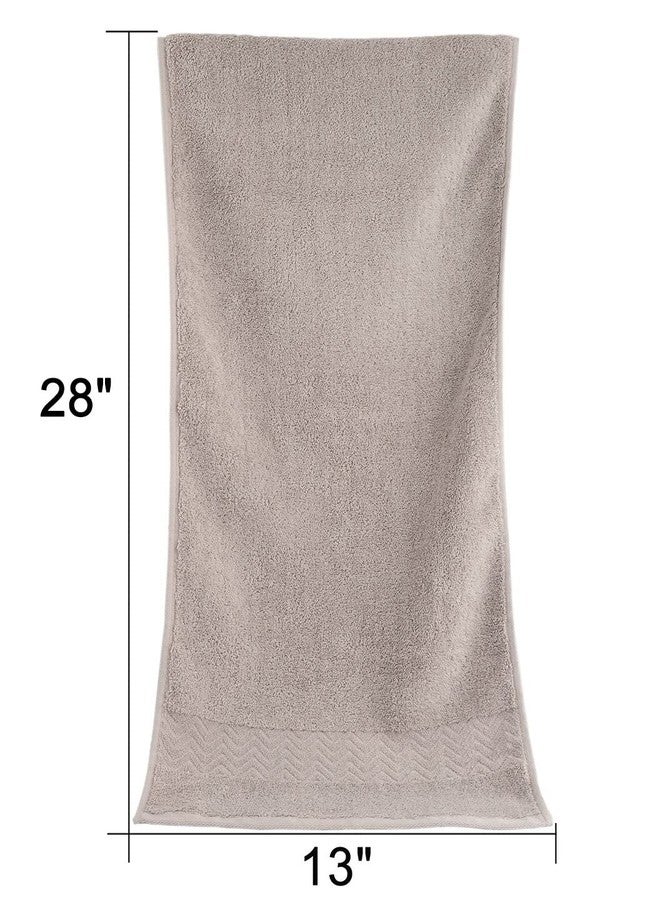 Cleanbear 100% Cotton Hand Towels for Bathroom, Ultra Soft and Highly Absorbent Face Towels 2-Pack, 13 x 28 Inch (Khaki) - Image 3