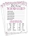 Pink Pixie Studio 30 Who Knows The Birthday Girl Best Game Cards for Child or Teen Fun and Easy Game for Party or Sleepover Girl Birthday Supplies Activity Decorations - Image 3