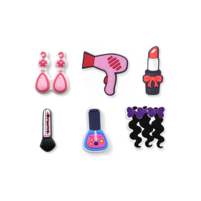 vshougou Hairdressing Make-up Decoration Charms fits for Clog Sandals, Cute Fashion Charm Gifts for Girls Men Women Adults - Image 3