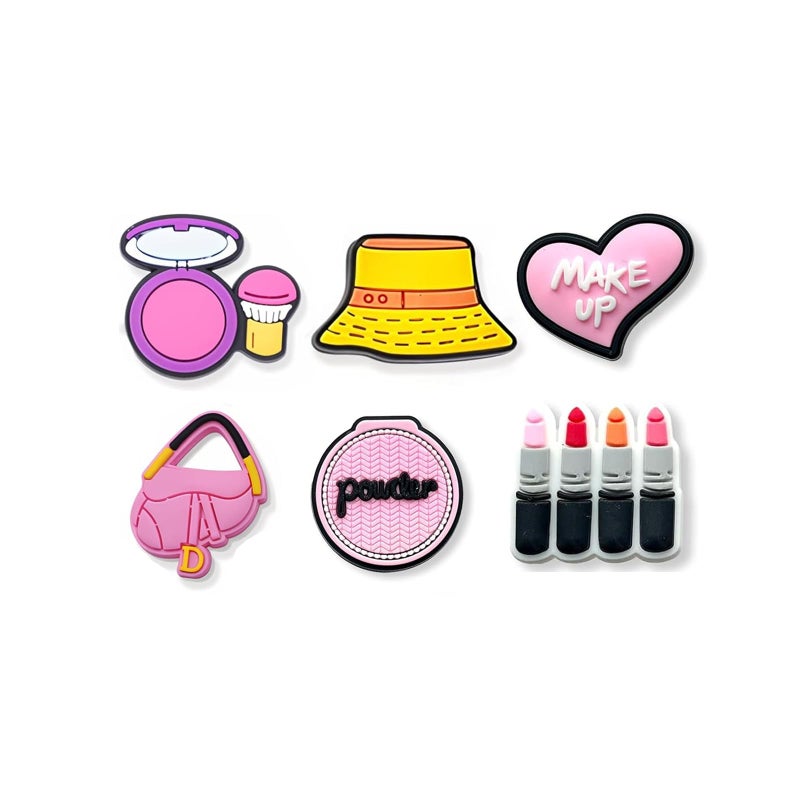 vshougou Hairdressing Make-up Decoration Charms fits for Clog Sandals, Cute Fashion Charm Gifts for Girls Men Women Adults - Image 2