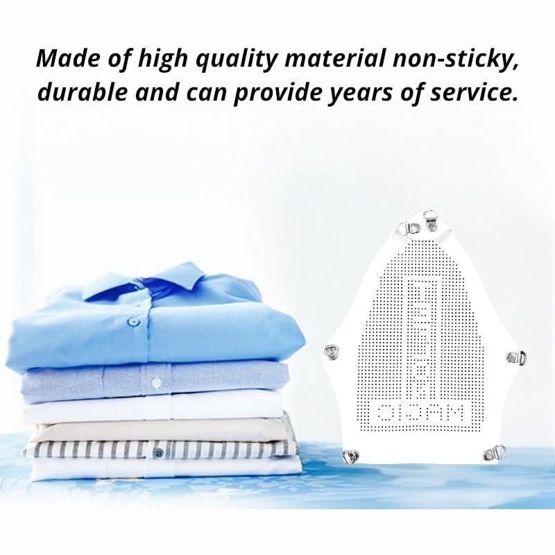 Zenith Teflon Iron Shoe Cover | Iron Plate Protector for Steam Iron | Heat-Safe Teflon Ironing Shoe, Iron Protection Sheet for Clothes & Laundry Board | White - Image 5