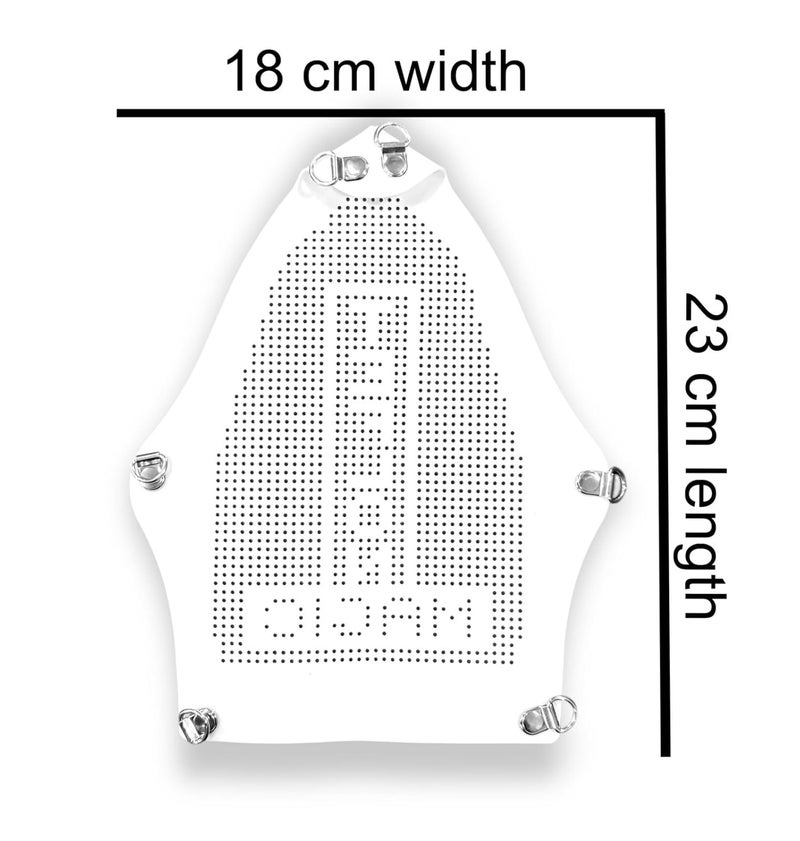 Zenith Teflon Iron Shoe Cover | Iron Plate Protector for Steam Iron | Heat-Safe Teflon Ironing Shoe, Iron Protection Sheet for Clothes & Laundry Board | White - Image 3