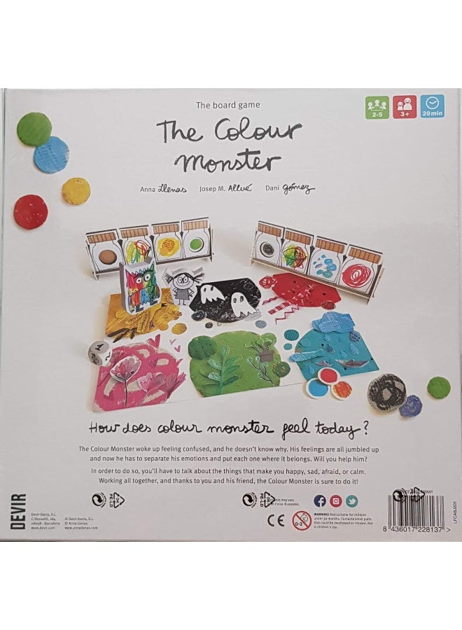 Devir Bgmonen The Colour Monster | Based on The Children's Book | Emotional-Wellbeing Family Game - Image 2