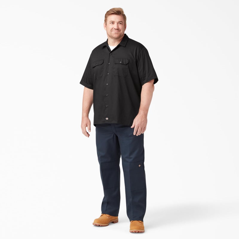 Dickies Short Sleeve Work Shirt, Black, S - Image 5