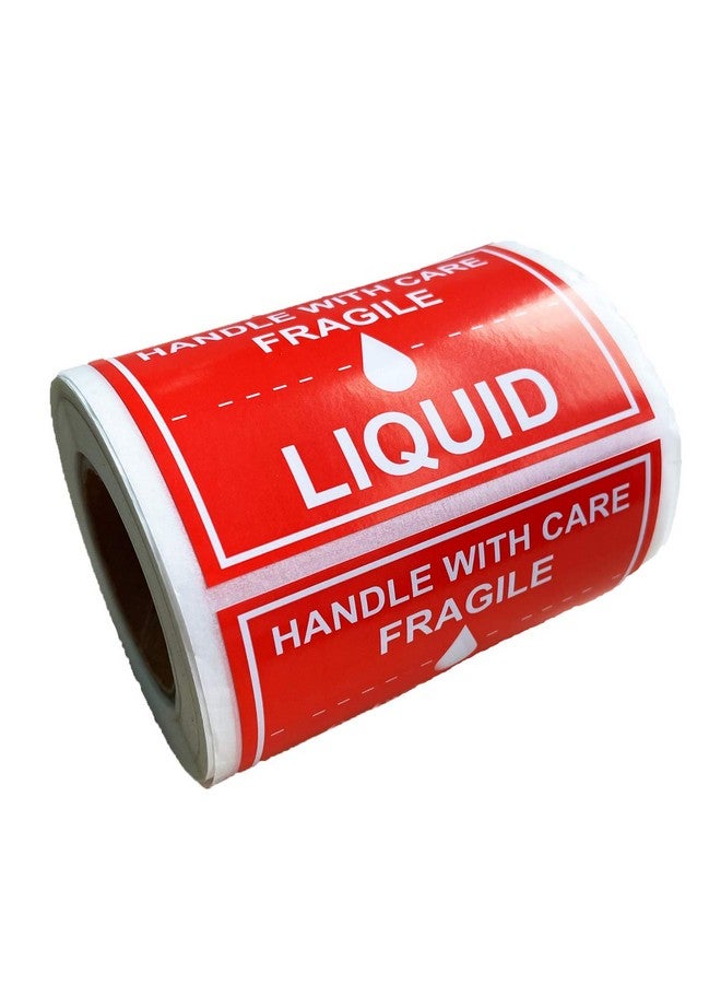سمارستيكرس ملصقات تحذيرية للتعامل مع السوائل الهشة مع ملصقات منصات المستودعات مقاس 2 × 3 بوصات، ملصقات تحذيرية للشحن والشحن والتعبئة والتغليف، للشحن والمناولة والتعبئة والنقل (300 قطعة) - Image 1