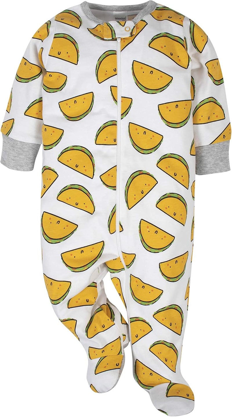 Onesies Brand ملابس اطفال سليب اند بلاي من ونزيز براند، مجموعة من 4 قطع - Image 2