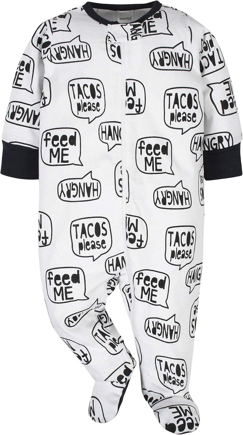 Onesies Brand ملابس اطفال سليب اند بلاي من ونزيز براند، مجموعة من 4 قطع - Image 4