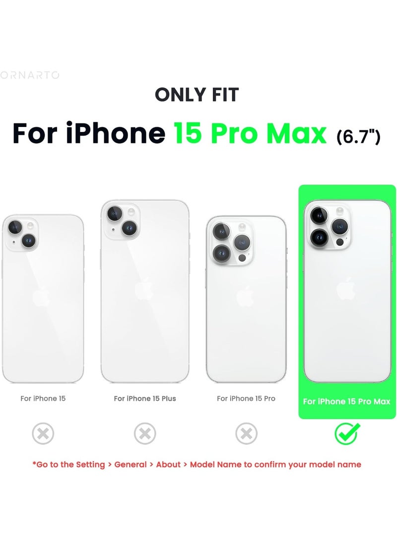iPhone 15 Pro Max Case Cover Air Skin Series Back Cover Sturdy Durable Thin Case Drop Protection Cover BLACK - Image 2