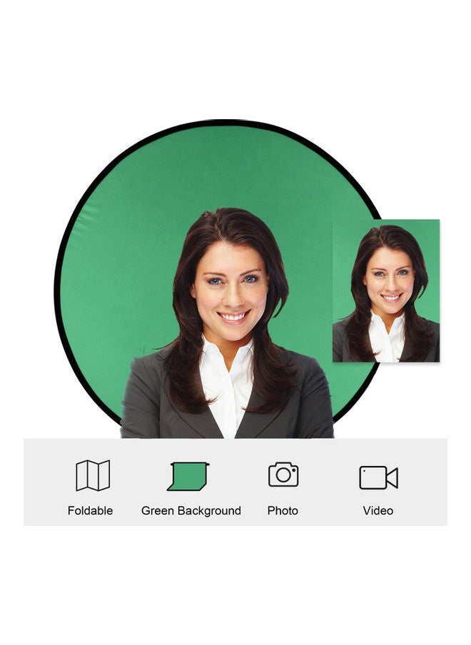 NIBEMINENT - Photography Green-Screen Backdrop Board with Carrying Bag Green - Image 1