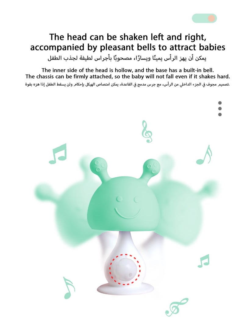 Super Soft Silicone Teether with Suction Base - Visually Stimulating and Easy to Grasp Toy for Baby Teething Relief - 3+ Months  - Image 5