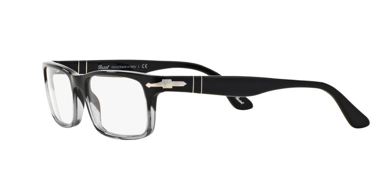 Persol PO3050V Rectangular Prescription Eyewear Frames, Gradient Black/Demo Lens, 55 mm - Image 3