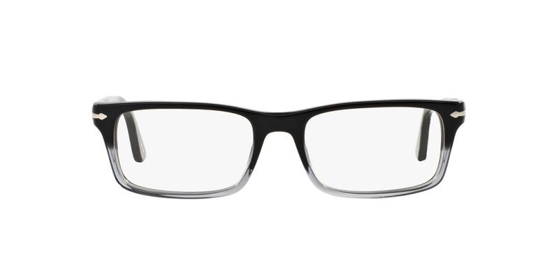 Persol PO3050V Rectangular Prescription Eyewear Frames, Gradient Black/Demo Lens, 55 mm - Image 1