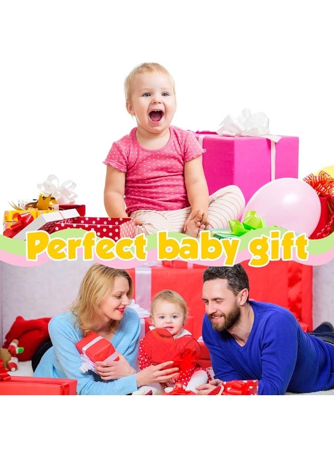 Jerify 4 Pieces Baby Wrist Rattles Animal Pattern Newborn Rattle Foot Rattles Toy for Babies Boy Girl Infant Birthday Gifts Educational Toys, 4 Designs (Elephant, Donkey, Butterfly, Honeybee) - Image 1