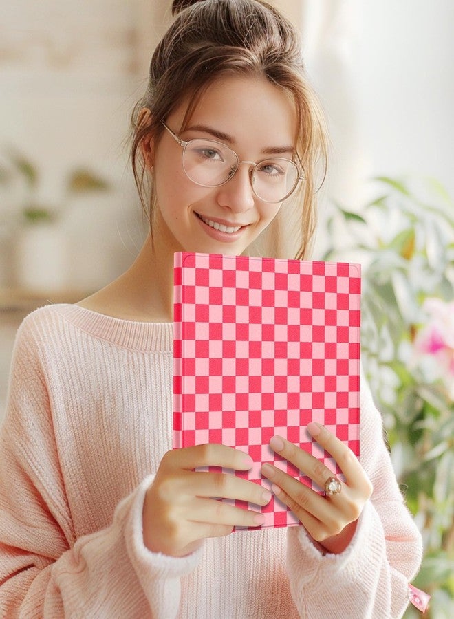 Wazzasoft for iPad 10th Generation Case with Keyboard Pencil Holder 10.9 Inch Folio Tablet Cover Women Girls Cute Girly Teens Kawaii Checkered Plaid Unique Design for Apple Funda for iPad 10th gen - Image 3
