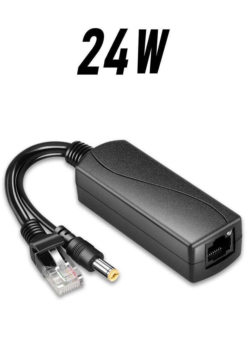 Excefore - Gigabit PoE Splitter 12V 2A, with IEEE 802.3af/at Complian 10-100-1000Mbps Power Over Ethernet Splitter Adapter, for Security IP Camera, Voip Phone, AP, CCTV Surveillance - Image 1