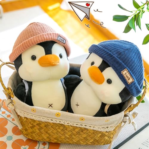 BSVOME 9 inches Penguin Stuffed Animals Soft Plush Cute Travel with Hat Backpack Doll for Boys Girls - Image 5