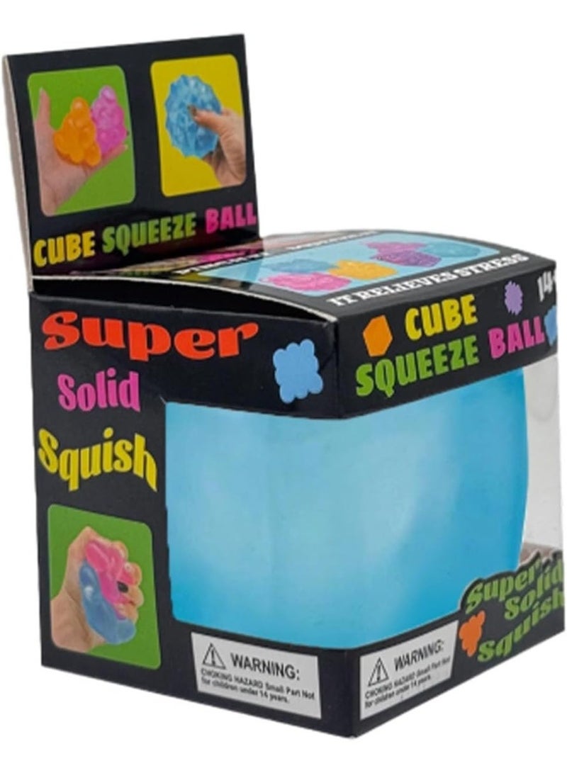 GIOIO Squishy Squishies Toys Stress Cube Fidget Toys Stress Balls for Kids, Adults Squeeze Squishies Anxiety Stress Relief, Ice Squishy Cube Sugar Balls Sensory Toy Nice Ball Cubes with - Image 1
